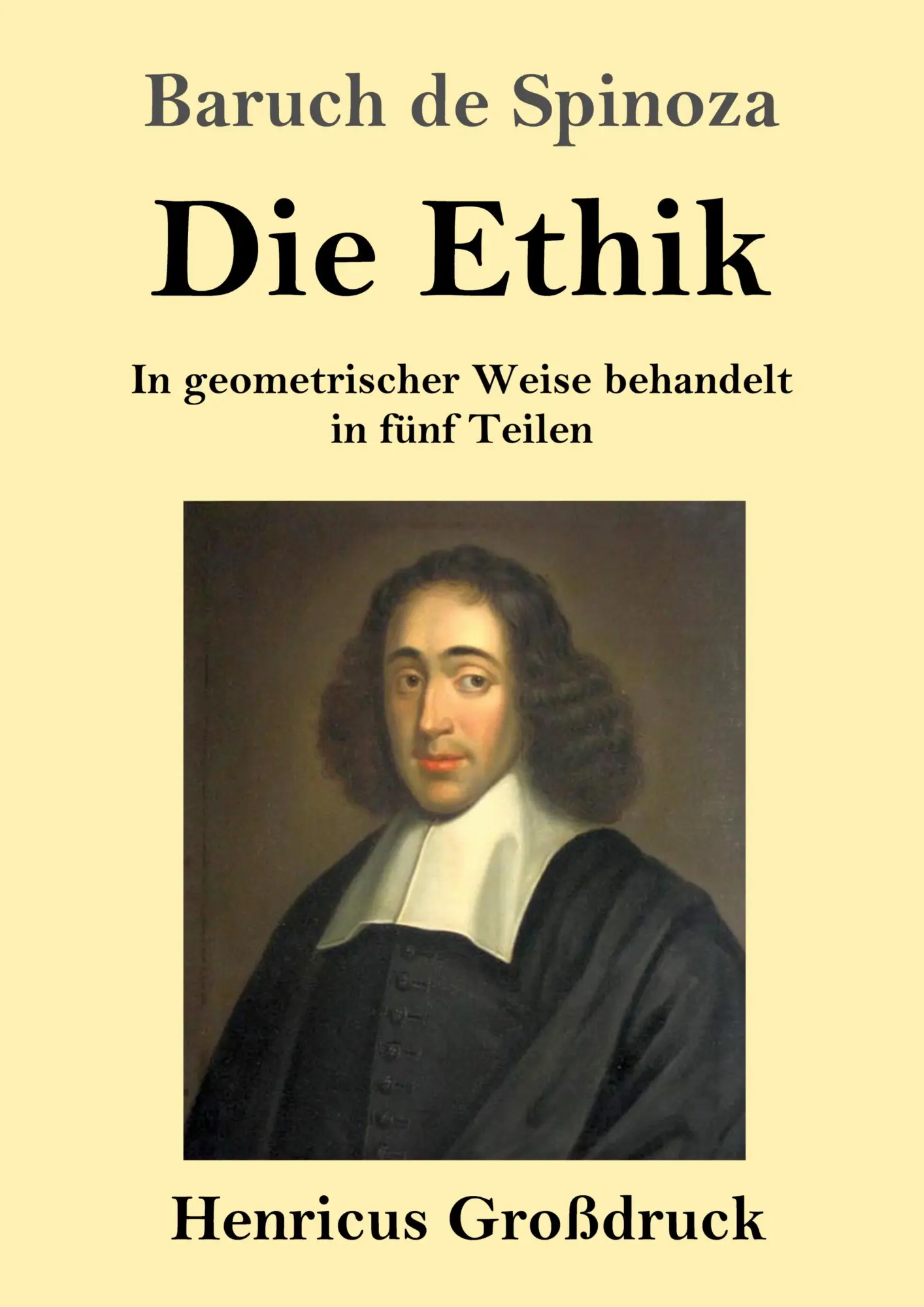 Cover: 9783847831129 | Die Ethik (Großdruck) | Baruch De Spinoza | Taschenbuch | 332 S.
