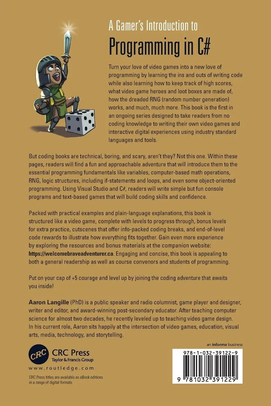 Rückseite: 9781032391229 | A Gamer's Introduction to Programming in C | Welcome Brave Adventurer!