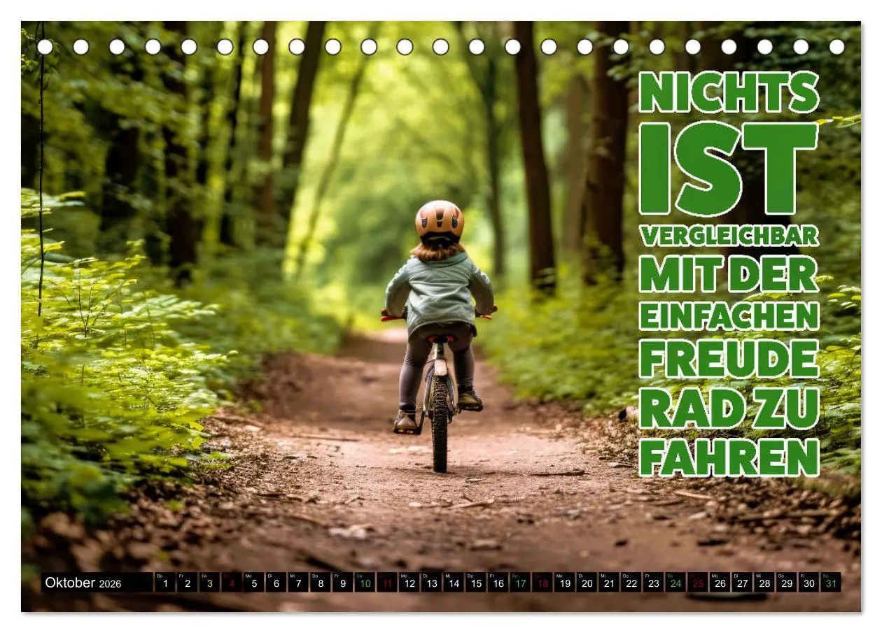 Bild: 9783457451229 | Faszination Fahrrad - coole Sprüche (Tischkalender 2026 DIN A5...