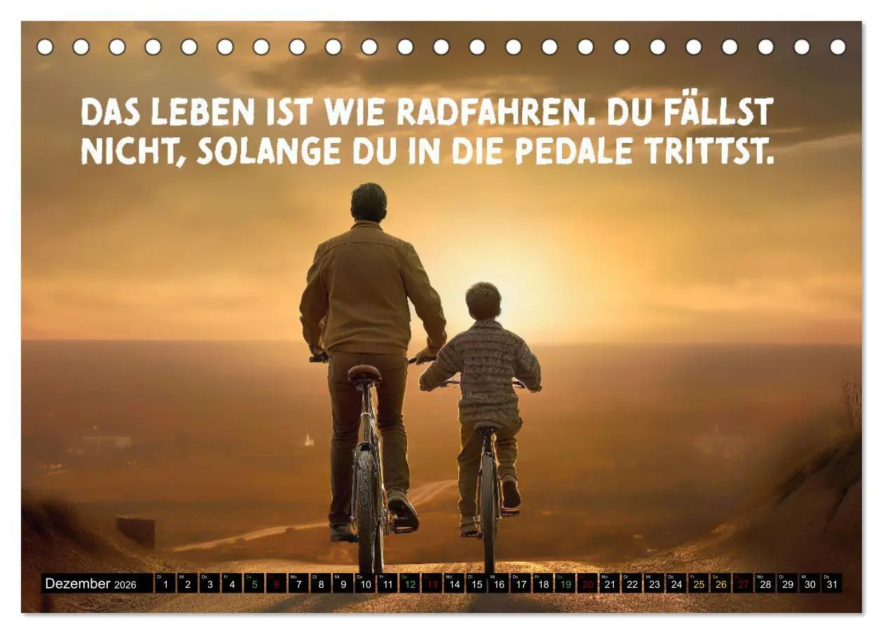 Bild: 9783457451229 | Faszination Fahrrad - coole Sprüche (Tischkalender 2026 DIN A5...