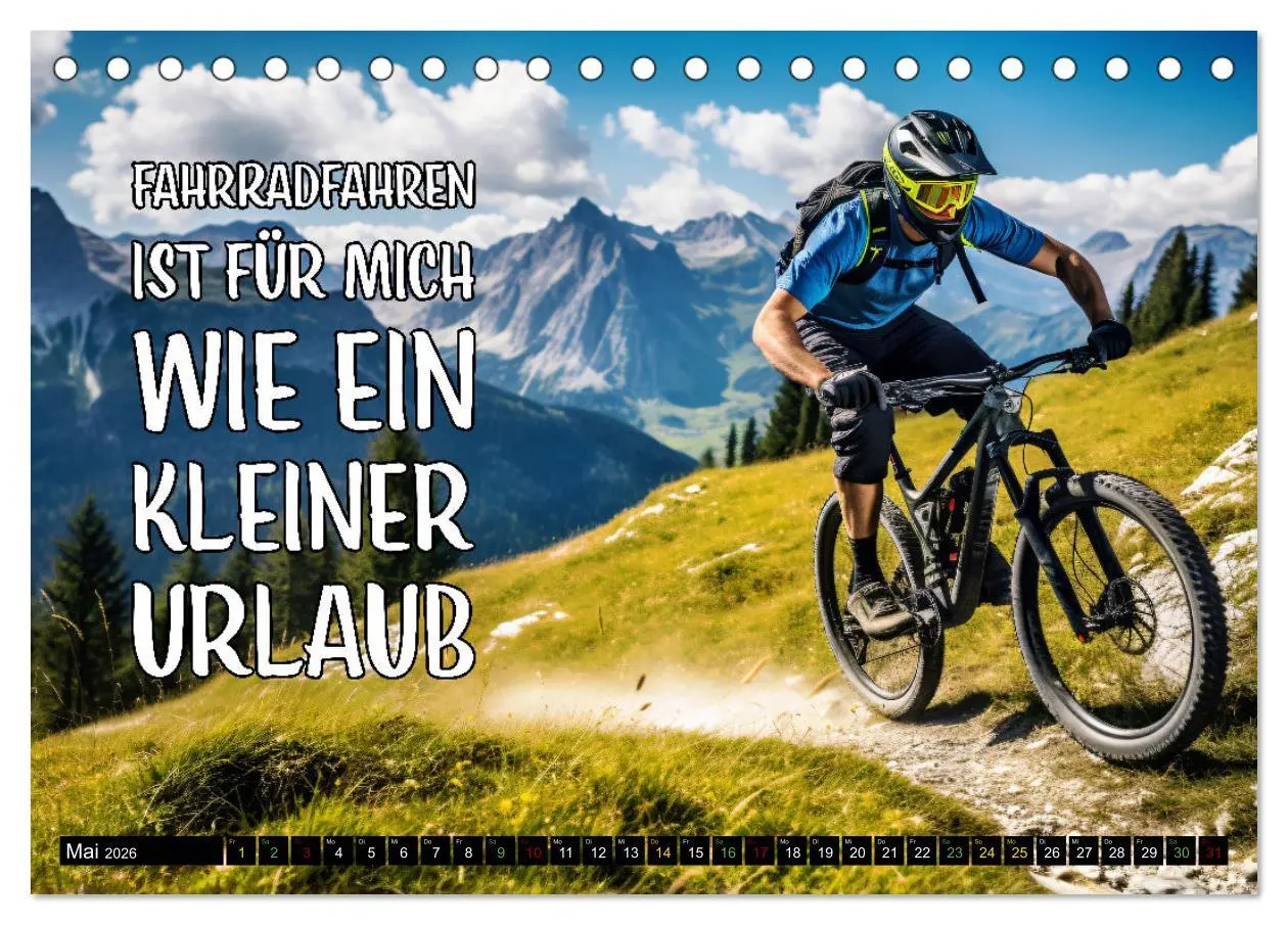 Bild: 9783457451229 | Faszination Fahrrad - coole Sprüche (Tischkalender 2026 DIN A5...
