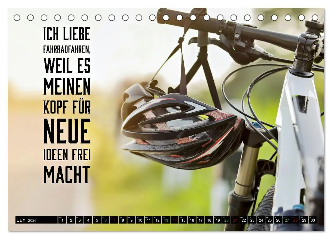 Bild: 9783457451229 | Faszination Fahrrad - coole Sprüche (Tischkalender 2026 DIN A5...