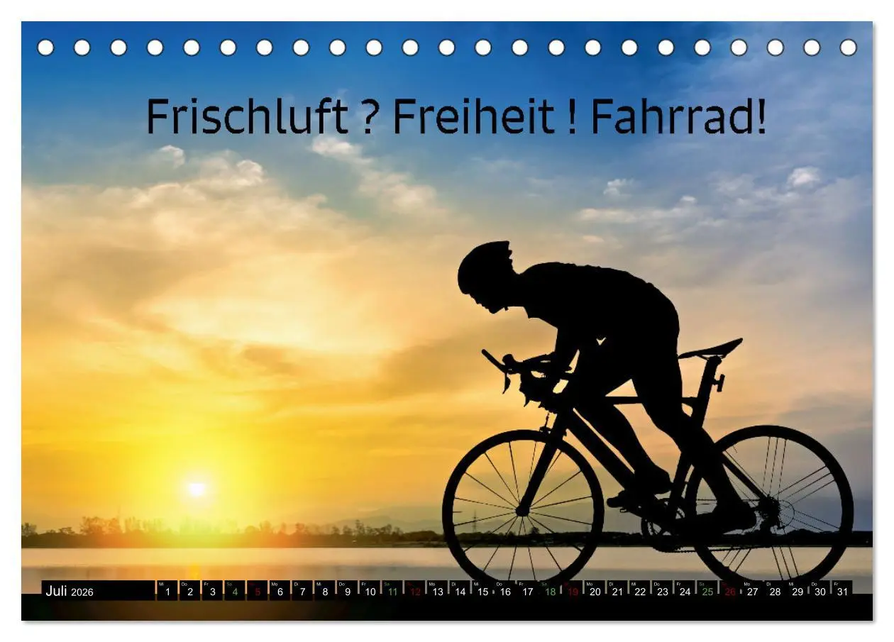 Bild: 9783457451229 | Faszination Fahrrad - coole Sprüche (Tischkalender 2026 DIN A5...