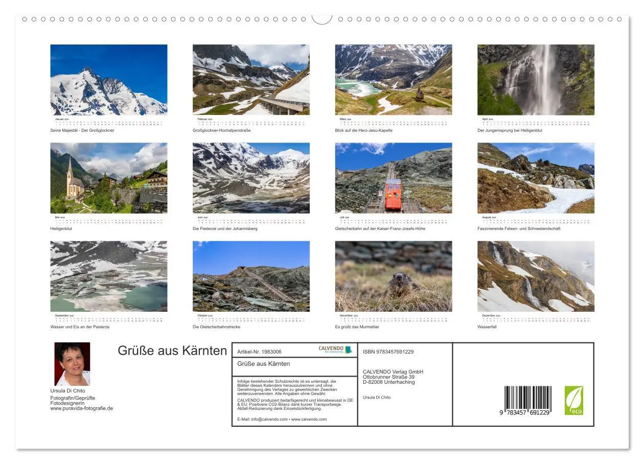 Bild: 9783457691229 | Grüße aus Kärnten (hochwertiger Premium Wandkalender 2026 DIN A2...