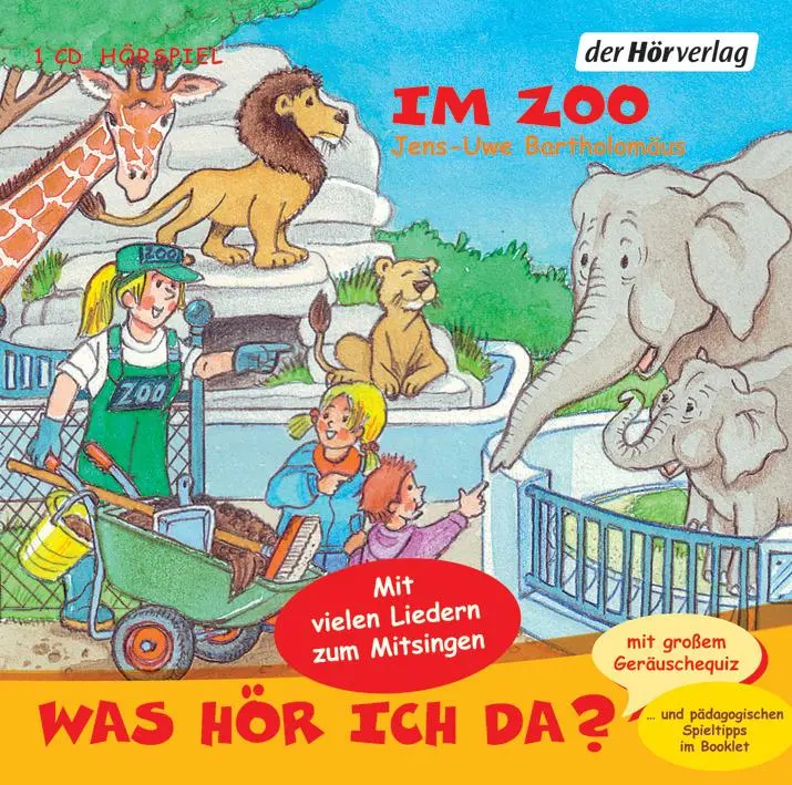 Cover: 9783867171229 | Was hör ich da? Im Zoo | Jens-Uwe Bartholomäus | Audio-CD | 61 Min.