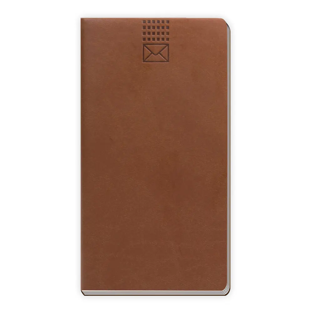 Trötsch Adressbuch Soft Touch Slim Braun