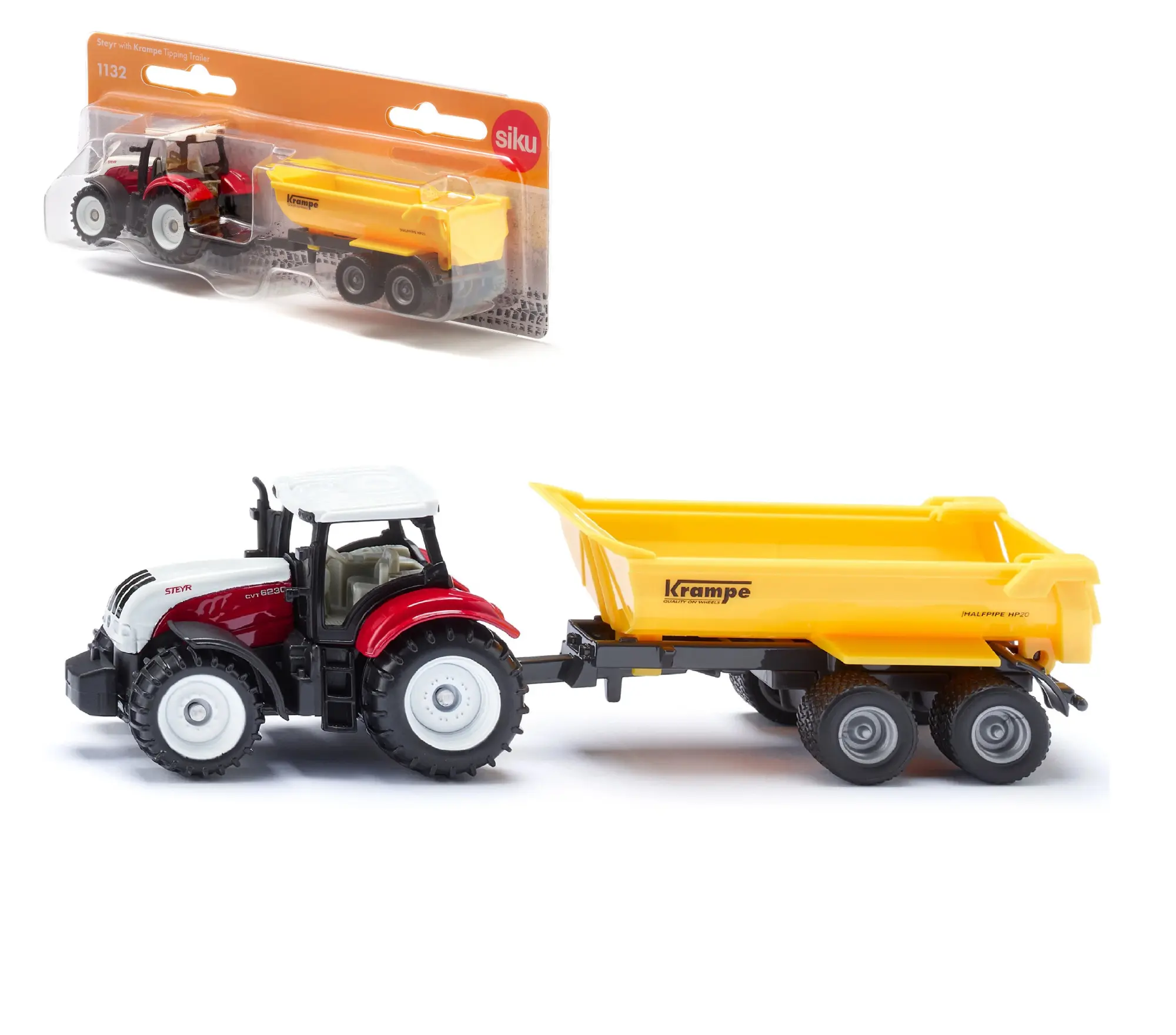 Cover: 4006874111329 | Siku 1132 - Steyr mit Krampe Muldenkipper, 160x38x42mm | Deutsch