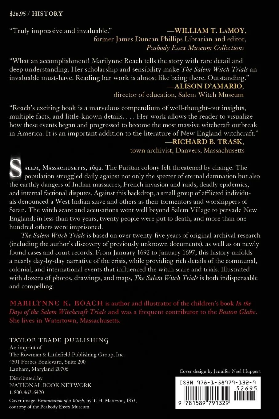 Rückseite: 9781589791329 | The Salem Witch Trials | Marilynne K. Roach | Taschenbuch | Englisch