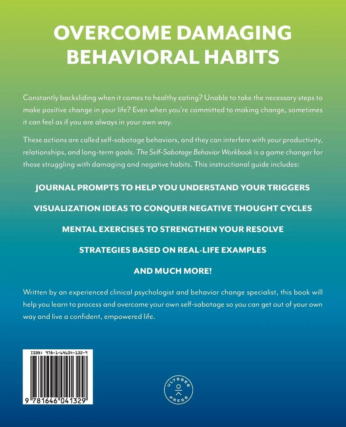 Rückseite: 9781646041329 | Self-Sabotage Behavior Workbook | Candice Seti | Taschenbuch | 2021