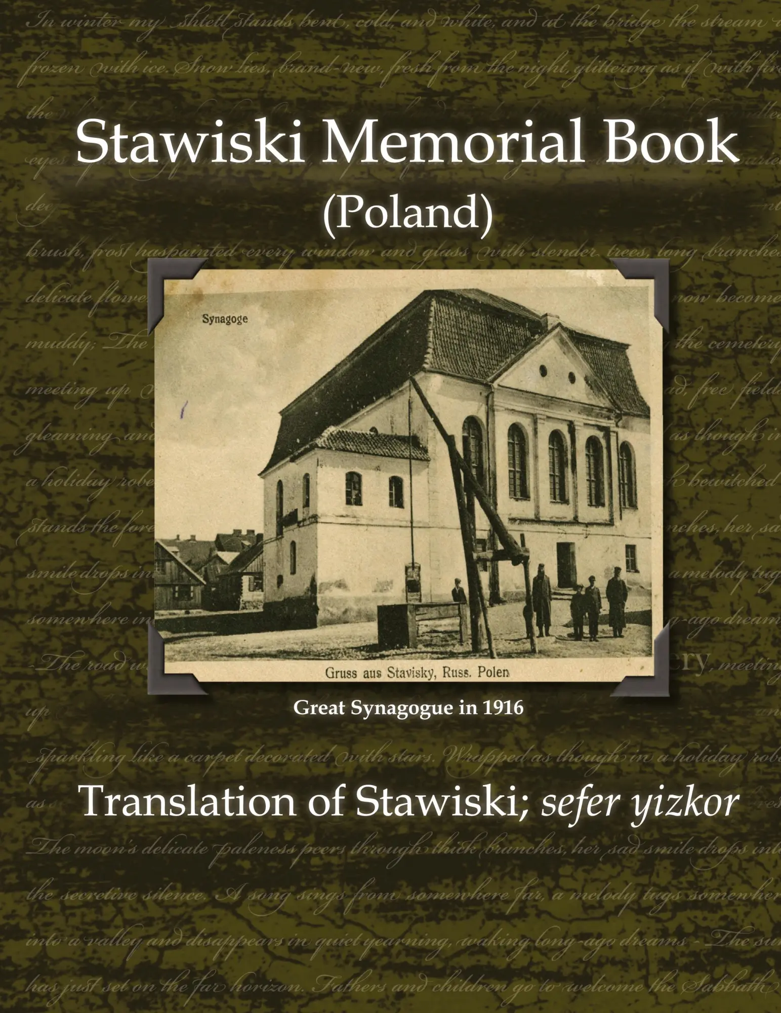 Cover: 9781939561329 | Stawiski Memorial Book (Poland) - Translation of Stawiski; Sefer...