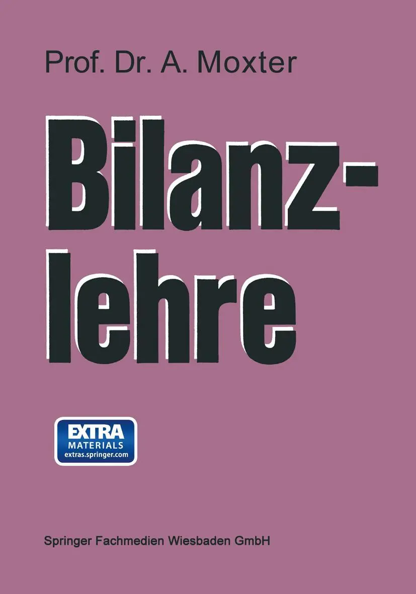 Cover: 9783409161329 | Bilanzlehre | Adolf Moxter | Taschenbuch | 491 S. | Deutsch | 1976