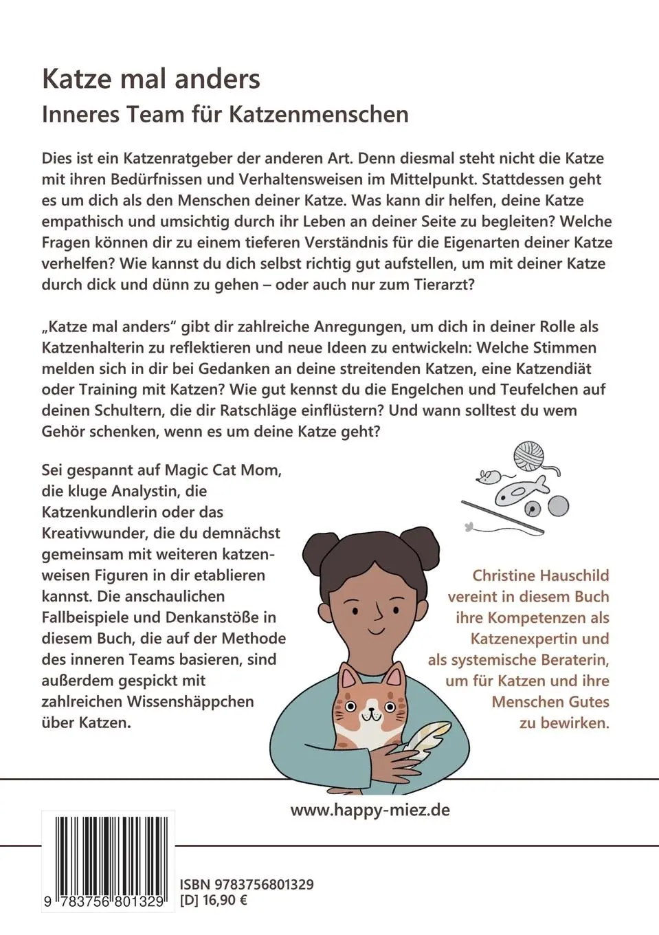 Rückseite: 9783756801329 | Katze mal anders | Inneres Team für Katzenmenschen | Hauschild | Buch