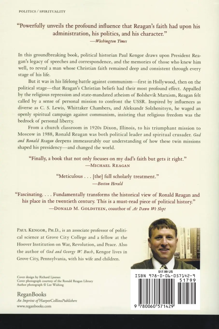 Rückseite: 9780060571429 | God and Ronald Reagan | Paul Kengor | Taschenbuch | Englisch | 2005