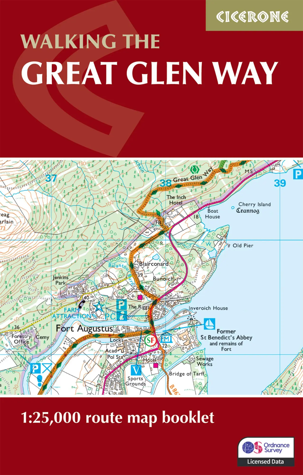 Cover: 9781786311429 | Walking the Great Glen Way Map Booklet | 1:25,000 OS Route Mapping