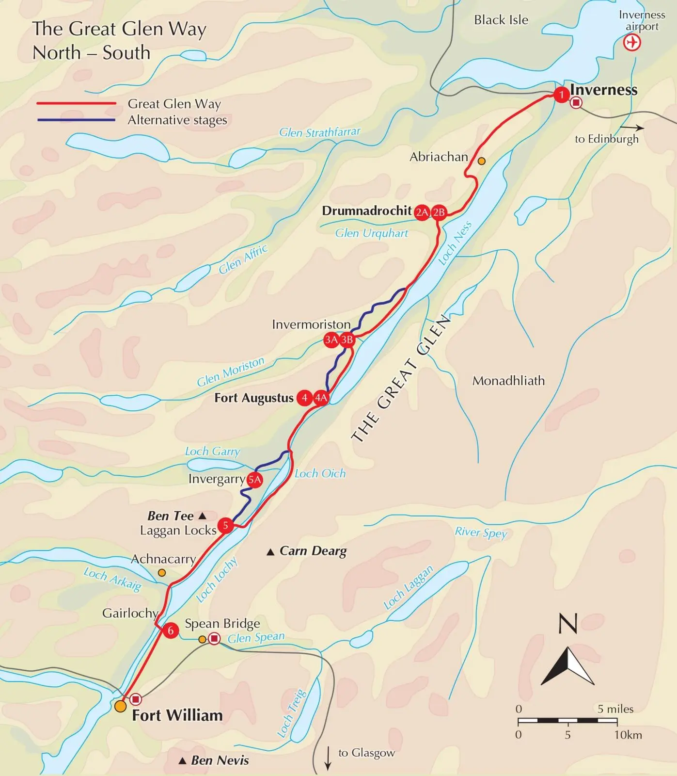 Bild: 9781786311429 | Walking the Great Glen Way Map Booklet | 1:25,000 OS Route Mapping