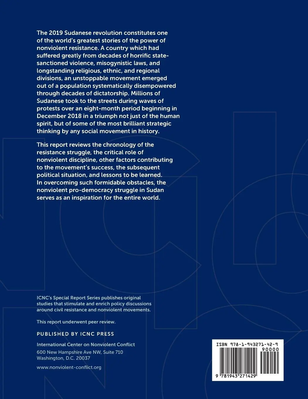 Rückseite: 9781943271429 | Sudan's 2019 Revolution | The Power of Civil Resistance | Zunes | Buch