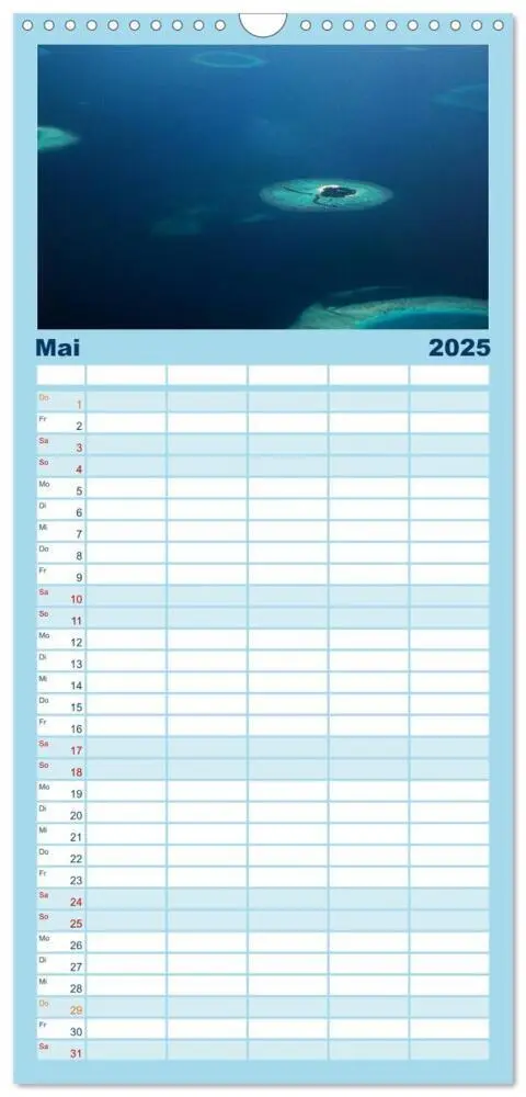 Bild: 9783457121429 | Familienplaner 2025 - Malediven - Das Paradies im Indischen Ozean...