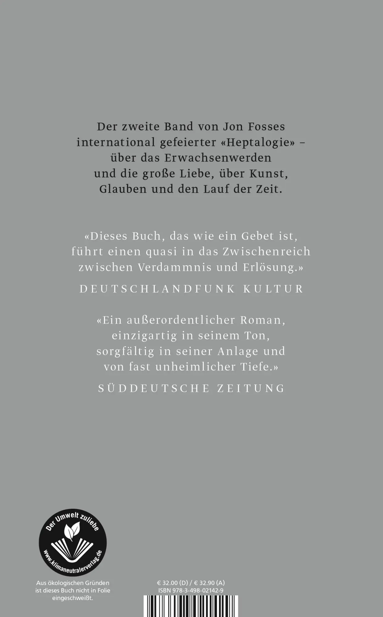 Rückseite: 9783498021429 | Ich ist ein anderer | Heptalogie III - V Nobelpreis für Literatur 2023
