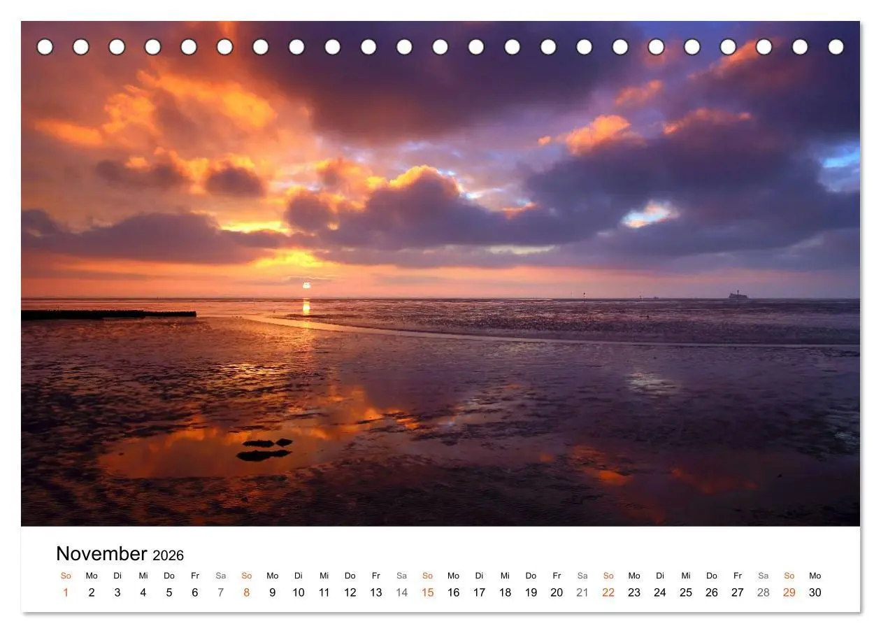 Bild: 9783516071429 | Nordseebad Wremen - Strandimpressionen (Tischkalender 2026 DIN A5...