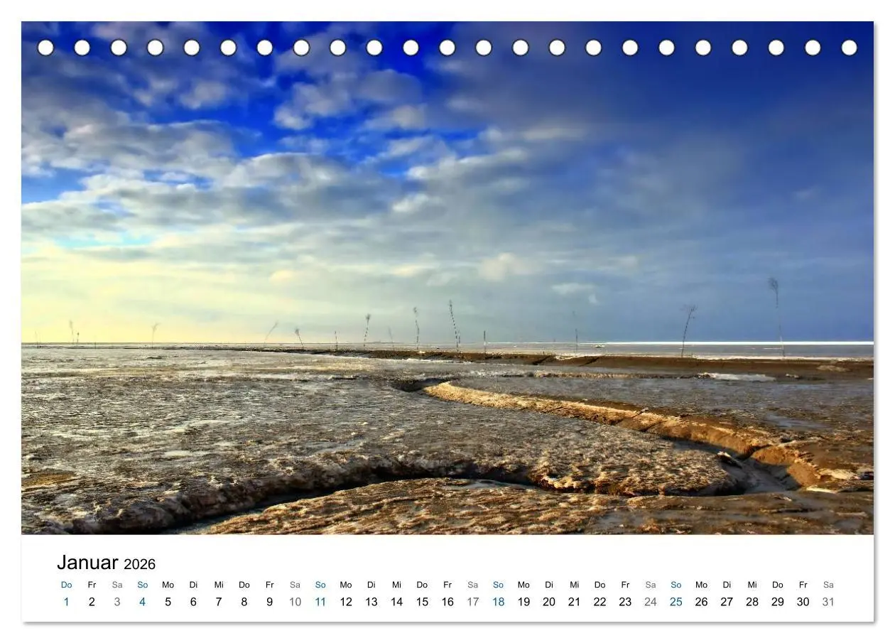 Bild: 9783516071429 | Nordseebad Wremen - Strandimpressionen (Tischkalender 2026 DIN A5...