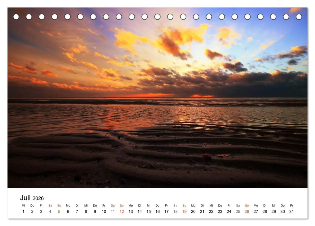 Bild: 9783516071429 | Nordseebad Wremen - Strandimpressionen (Tischkalender 2026 DIN A5...