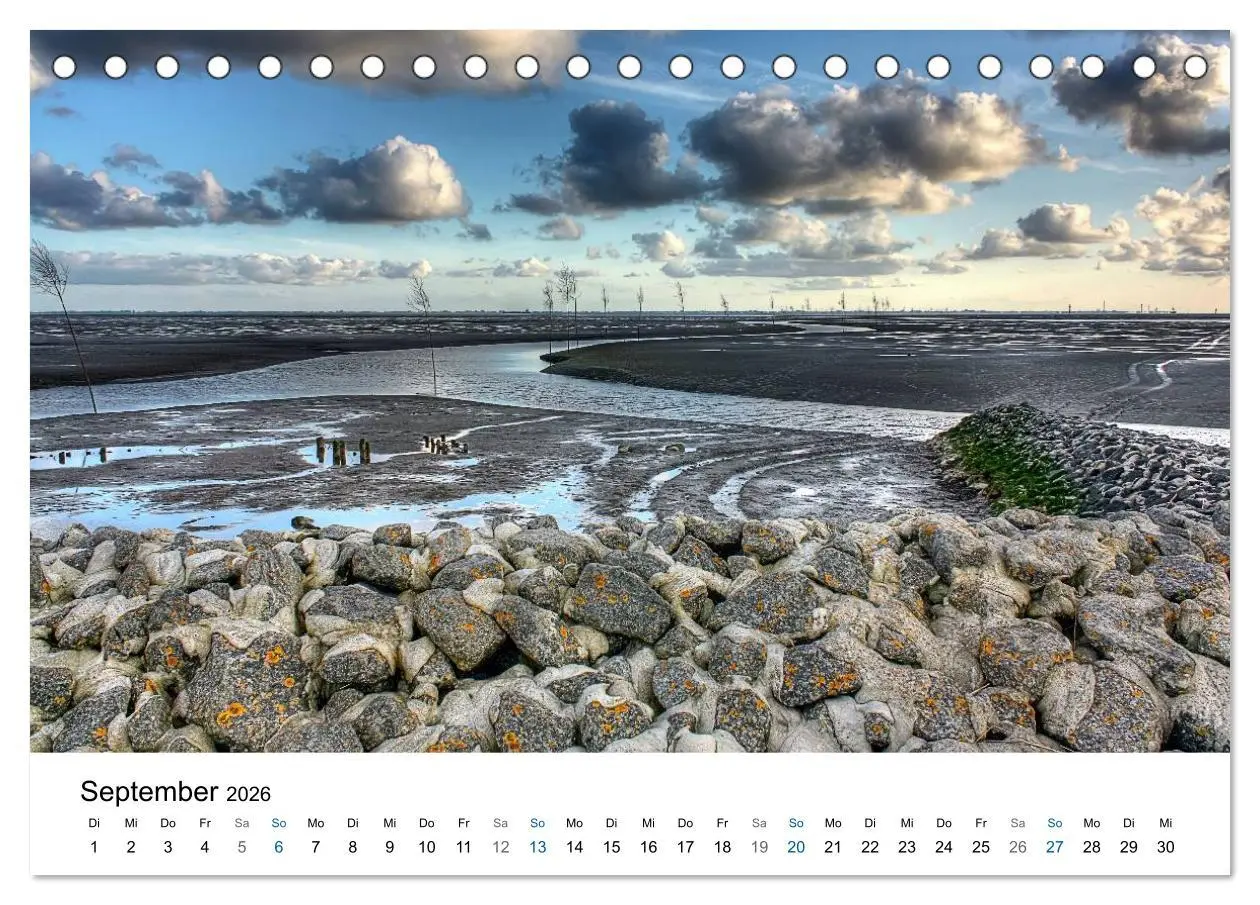 Bild: 9783516071429 | Nordseebad Wremen - Strandimpressionen (Tischkalender 2026 DIN A5...