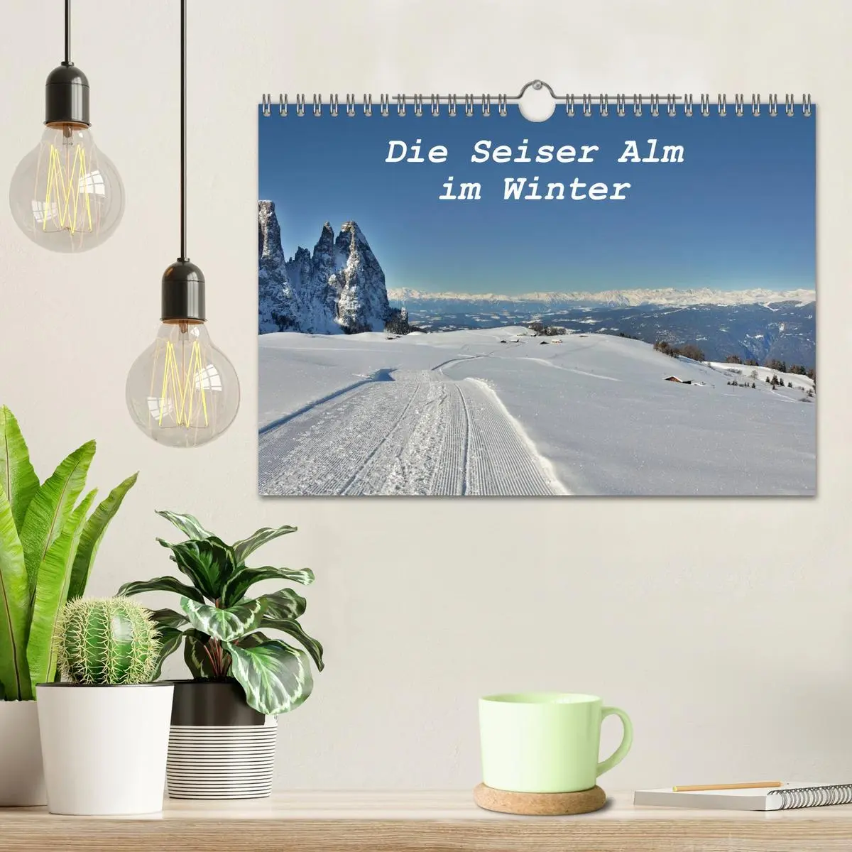 Bild: 9783516141429 | Die Seiser Alm im Winter (Wandkalender 2026 DIN A4 quer), CALVENDO...