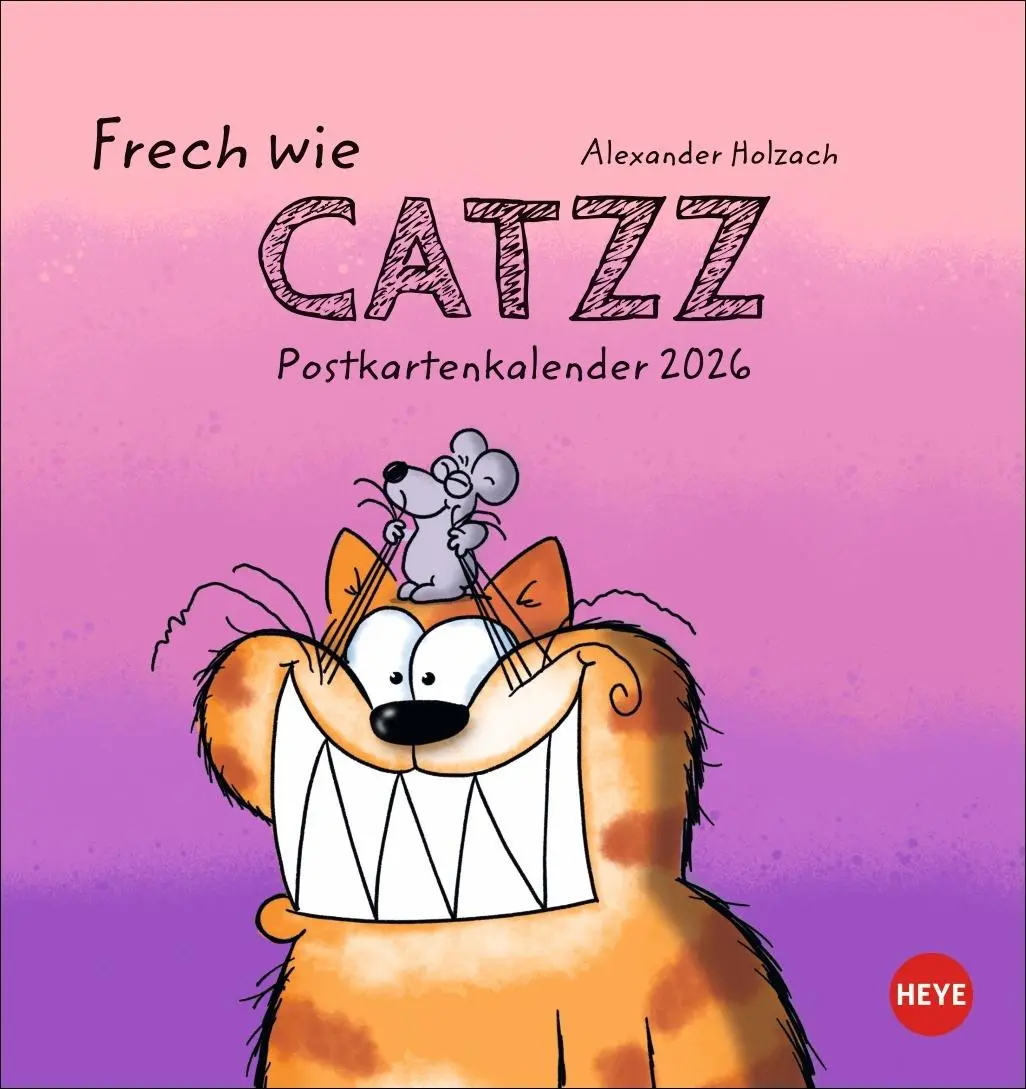 Cover: 9783756411429 | Catzz Postkartenkalender 2026 | Alexander Holzach | Kalender | 13 S.