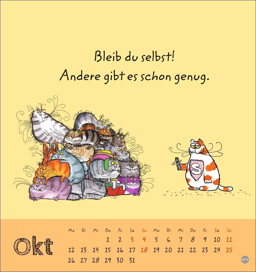 Bild: 9783756411429 | Catzz Postkartenkalender 2026 | Alexander Holzach | Kalender | 13 S.