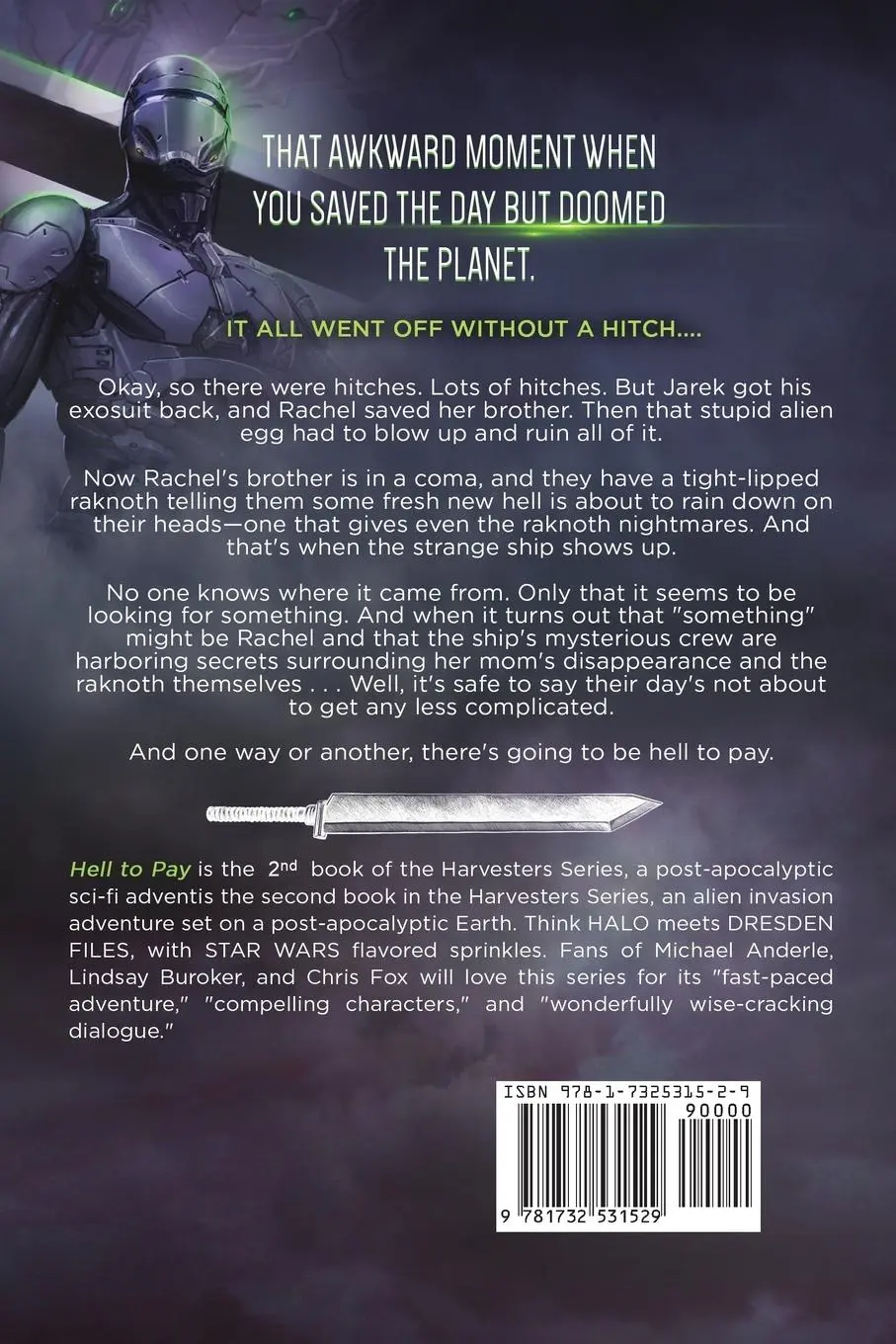 Rückseite: 9781732531529 | Hell to Pay | A Post-Apocalyptic Alien Invasion Adventure | Mitchell