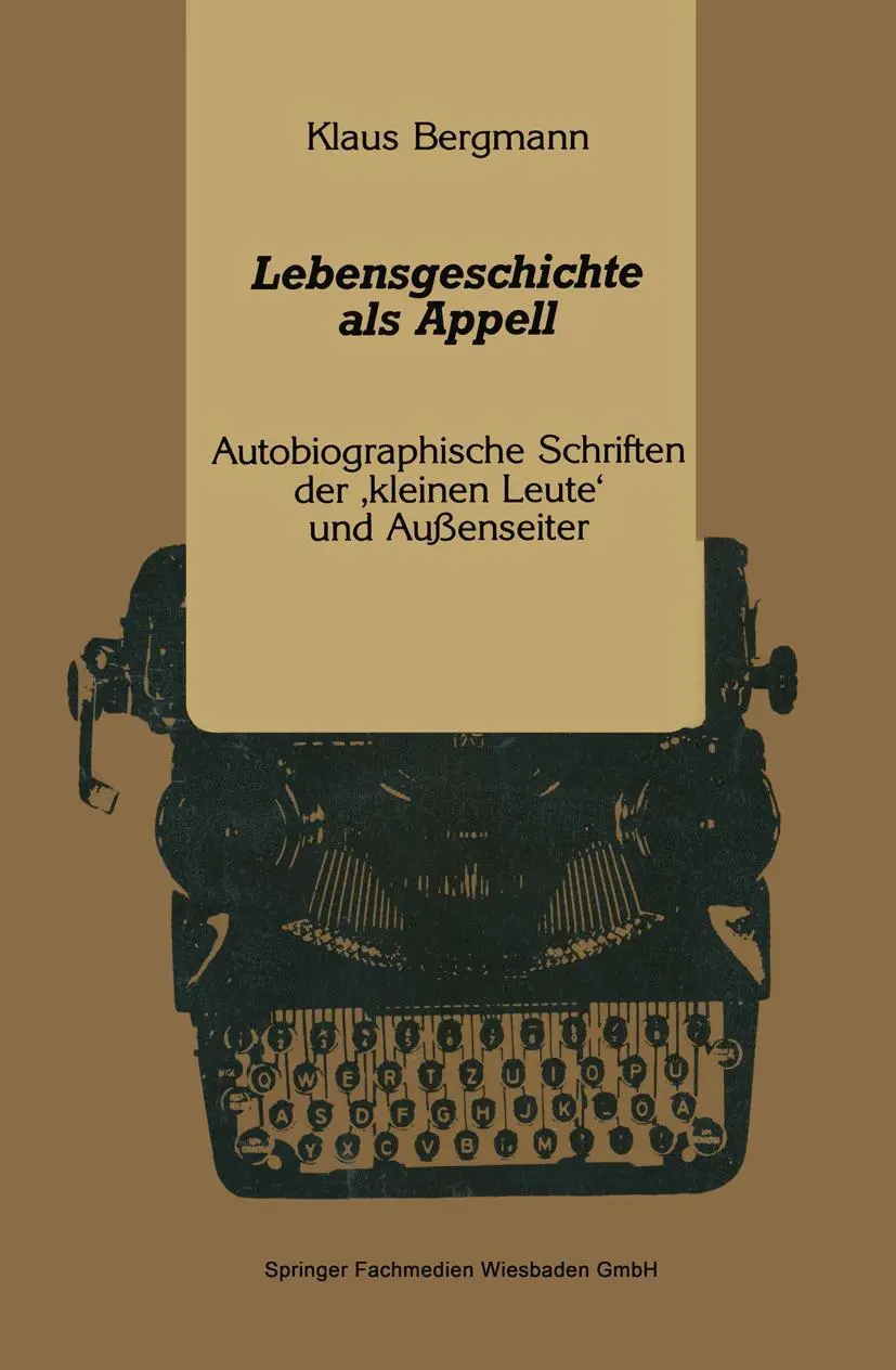 Cover: 9783531121529 | Lebensgeschichte als Appell | Klaus Bergmann | Taschenbuch | 224 S.