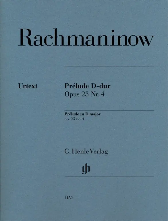 Cover: 9790201811529 | Sergej Rachmaninow - Prélude D-dur op. 23 Nr. 4 | Rachmaninow | Buch