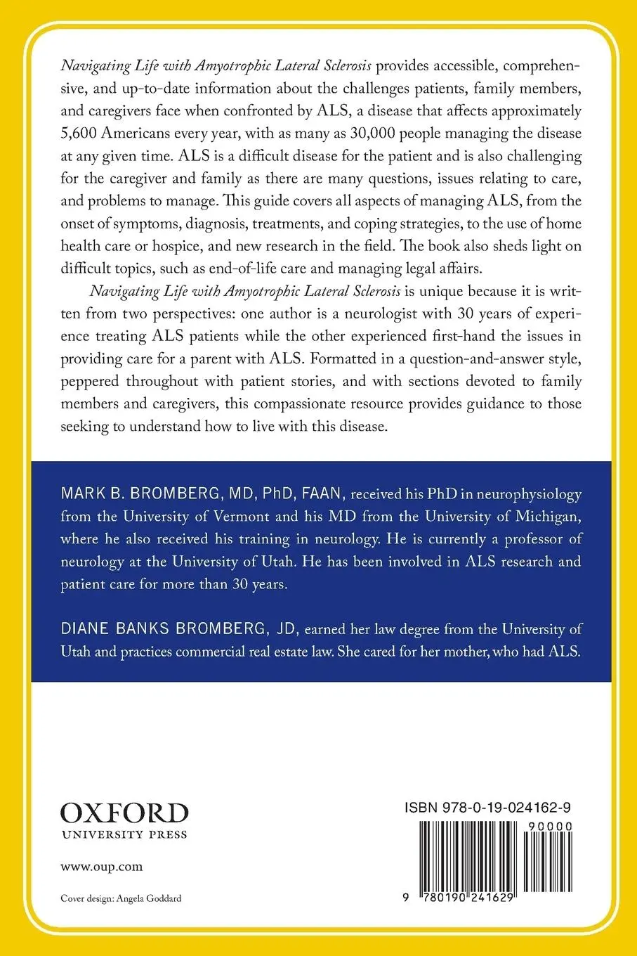Rückseite: 9780190241629 | NAVIGATING LIFE WITH ALS AANB P | M. B. Bromberg (u. a.) | Taschenbuch