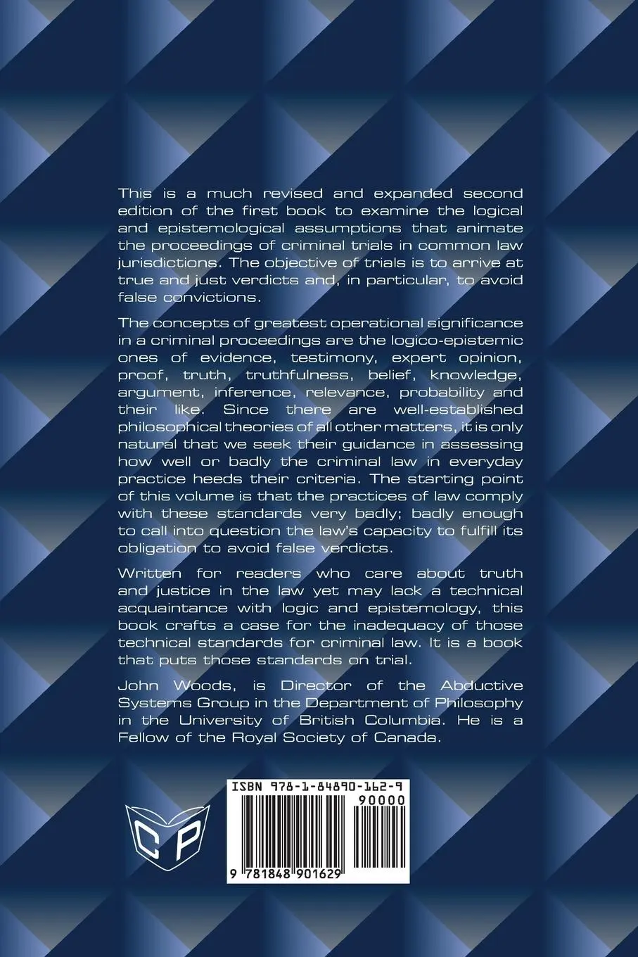 Rückseite: 9781848901629 | Is Legal Reasoning Irrational? An Introduction to the Epistemology...