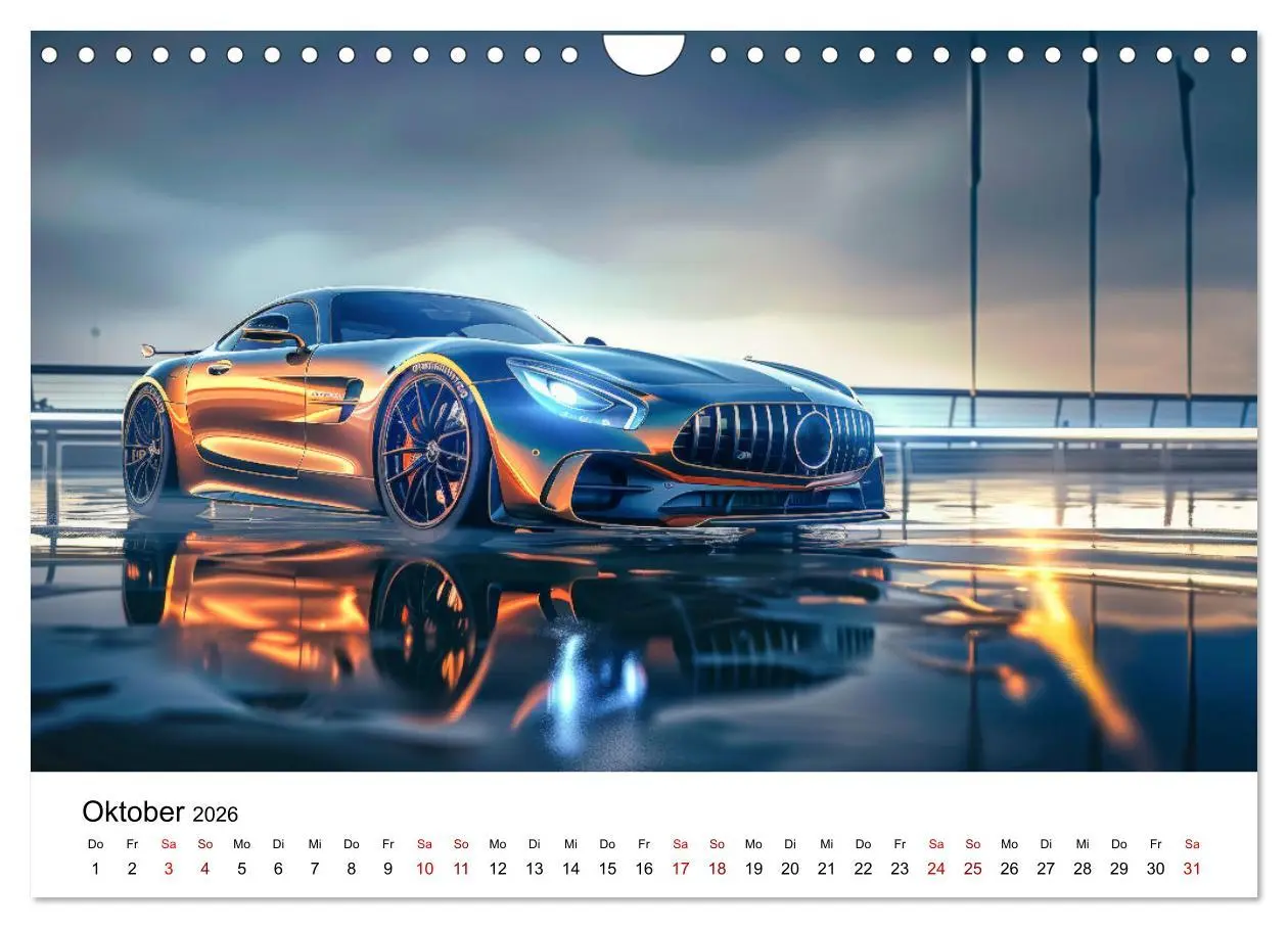 Bild: 9783457341629 | Schnelle Sportwagen (Wandkalender 2026 DIN A4 quer), CALVENDO...