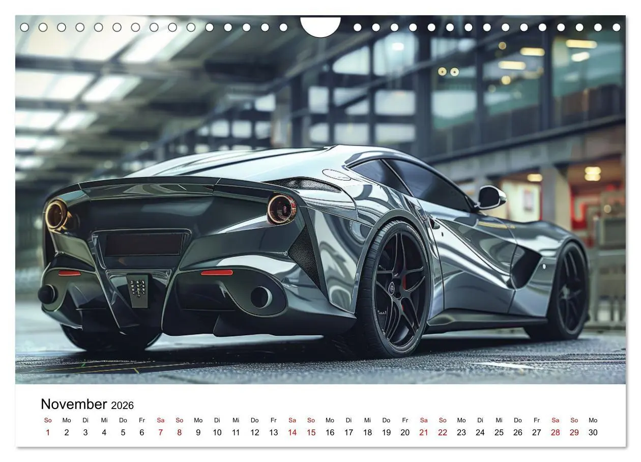 Bild: 9783457341629 | Schnelle Sportwagen (Wandkalender 2026 DIN A4 quer), CALVENDO...