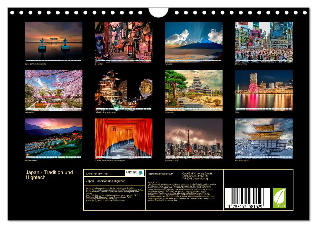 Bild: 9783457581629 | Japan - Tradition und Hightech (Wandkalender 2026 DIN A4 quer),...