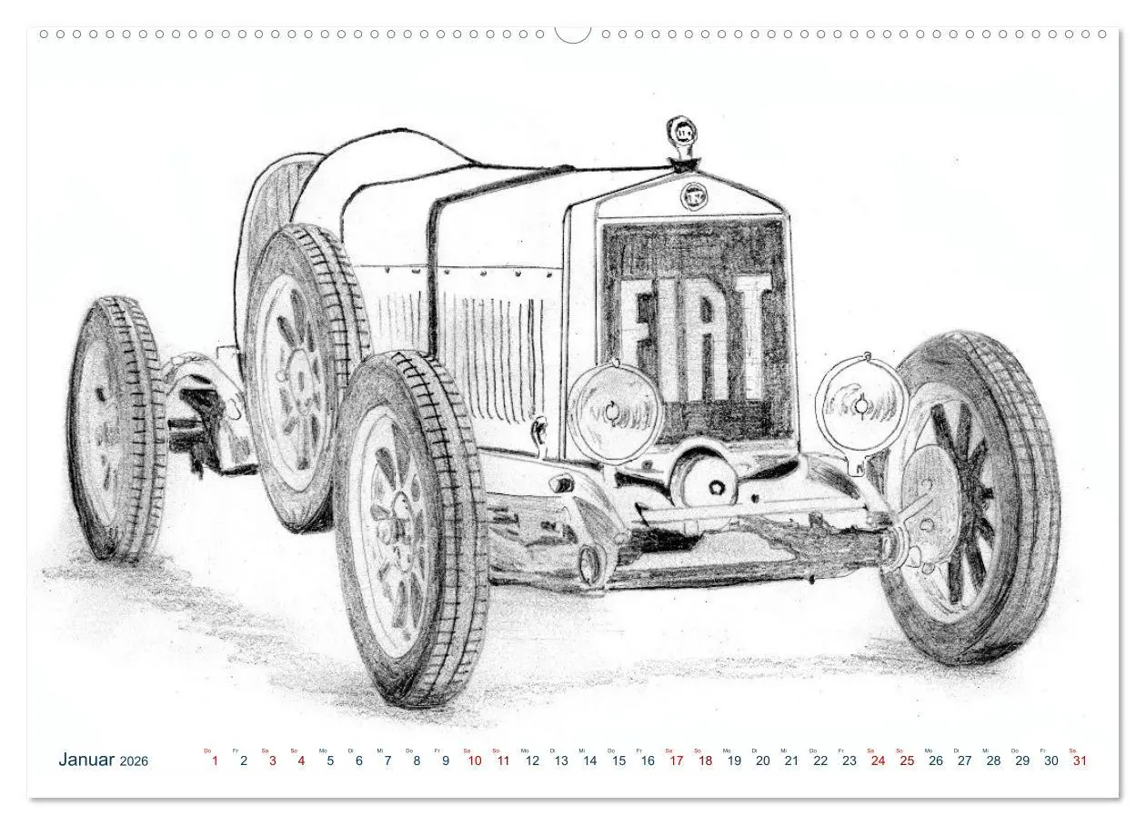 Bild: 9783457651629 | Vintage Sports Cars (hochwertiger Premium Wandkalender 2026 DIN A2...
