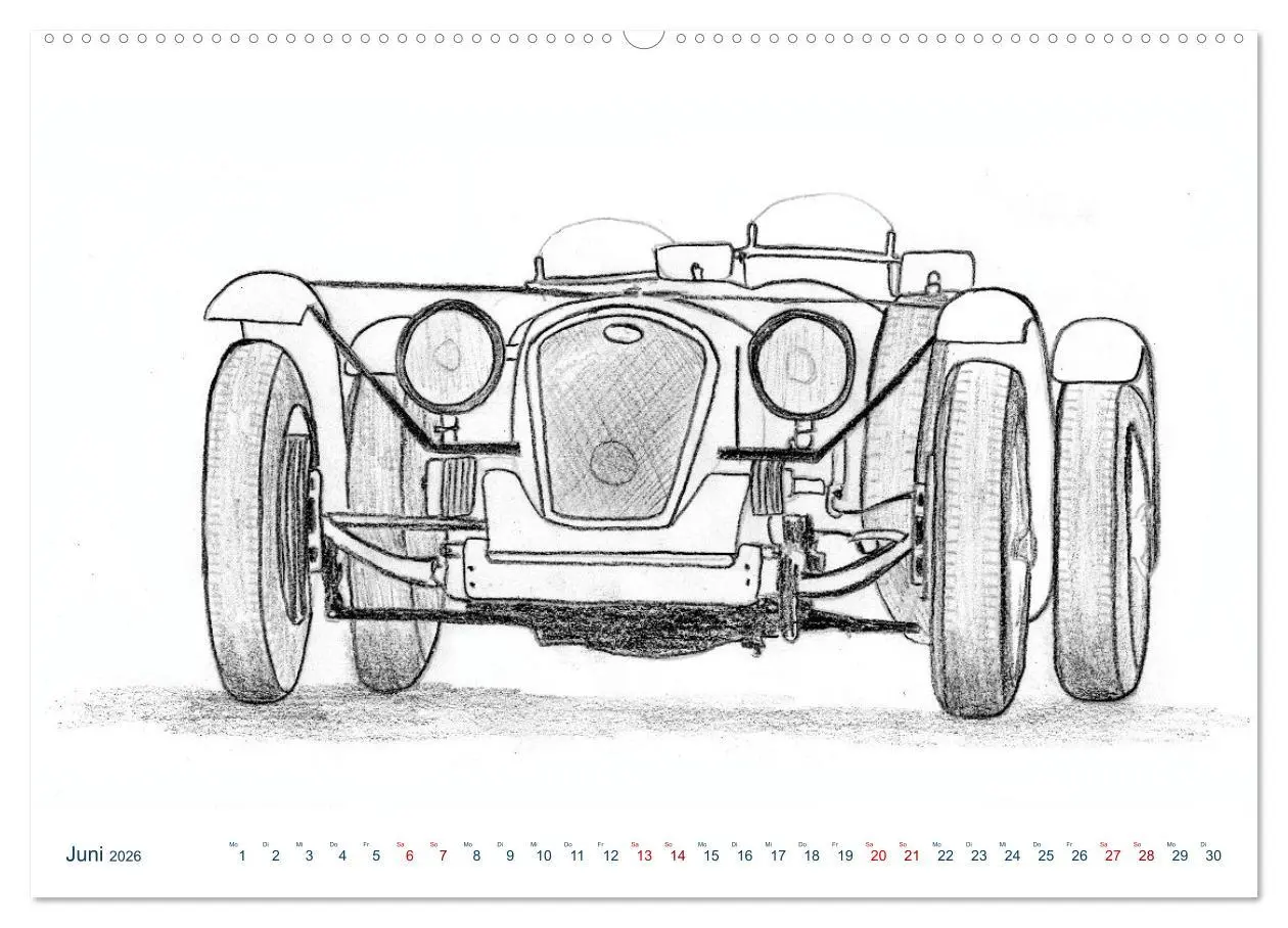 Bild: 9783457651629 | Vintage Sports Cars (hochwertiger Premium Wandkalender 2026 DIN A2...