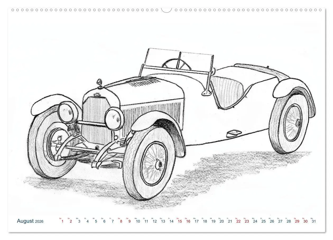 Bild: 9783457651629 | Vintage Sports Cars (hochwertiger Premium Wandkalender 2026 DIN A2...