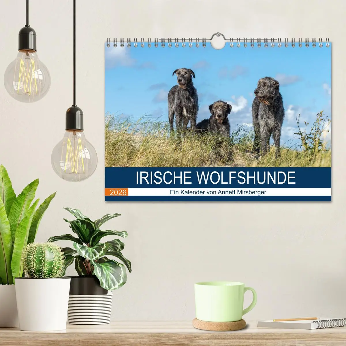 Bild: 9783457891629 | Irische Wolfshunde (Wandkalender 2026 DIN A4 quer), CALVENDO...
