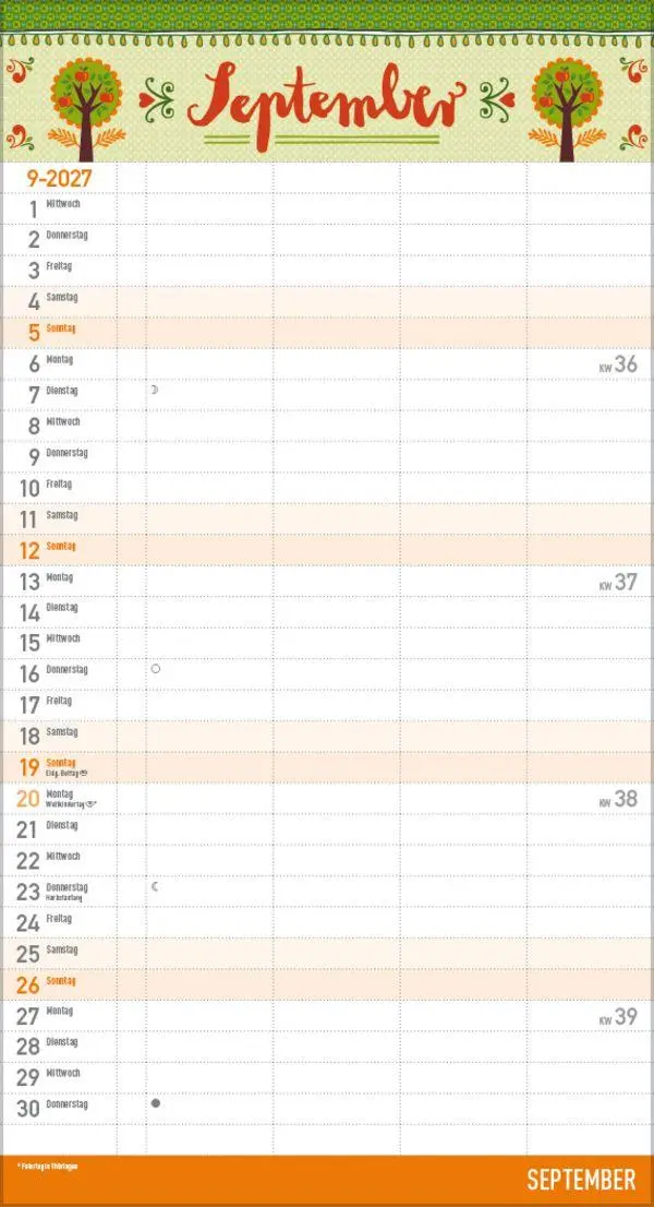 Bild: 9783819301629 | Familienplaner Vintage Zetteltasche 2027 | Korsch Verlag | Kalender