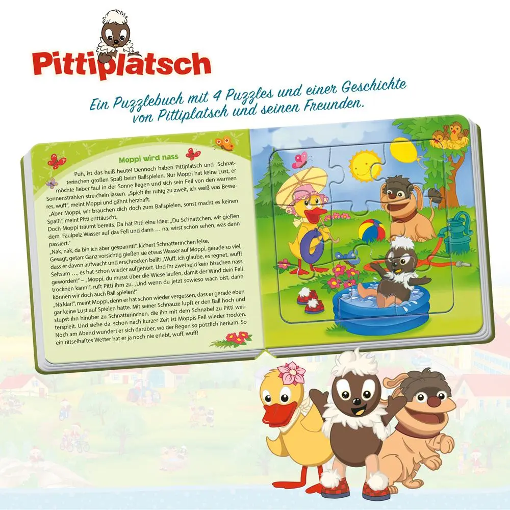 Bild: 9783965521629 | Trötsch Unser Sandmännchen Puzzlebuch mit 4 Puzzle Pittiplatsch | KG