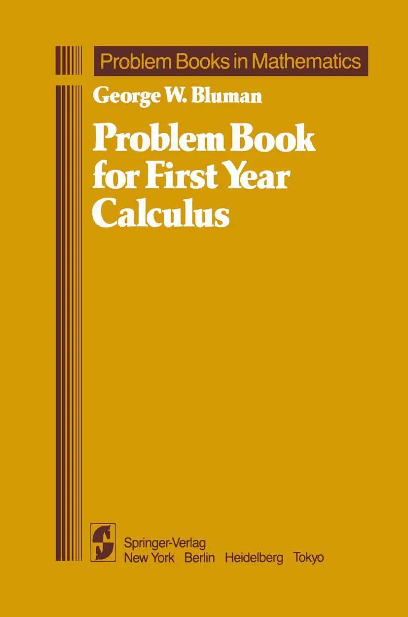 Cover: 9780387961729 | Problem Book for First Year Calculus | George W. Bluman | Taschenbuch