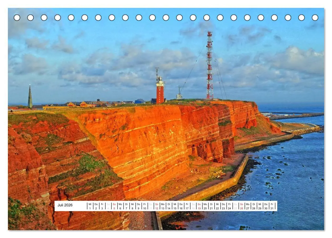 Bild: 9783457951729 | Hochsee-Insel Helgoland (Tischkalender 2026 DIN A5 quer), CALVENDO...