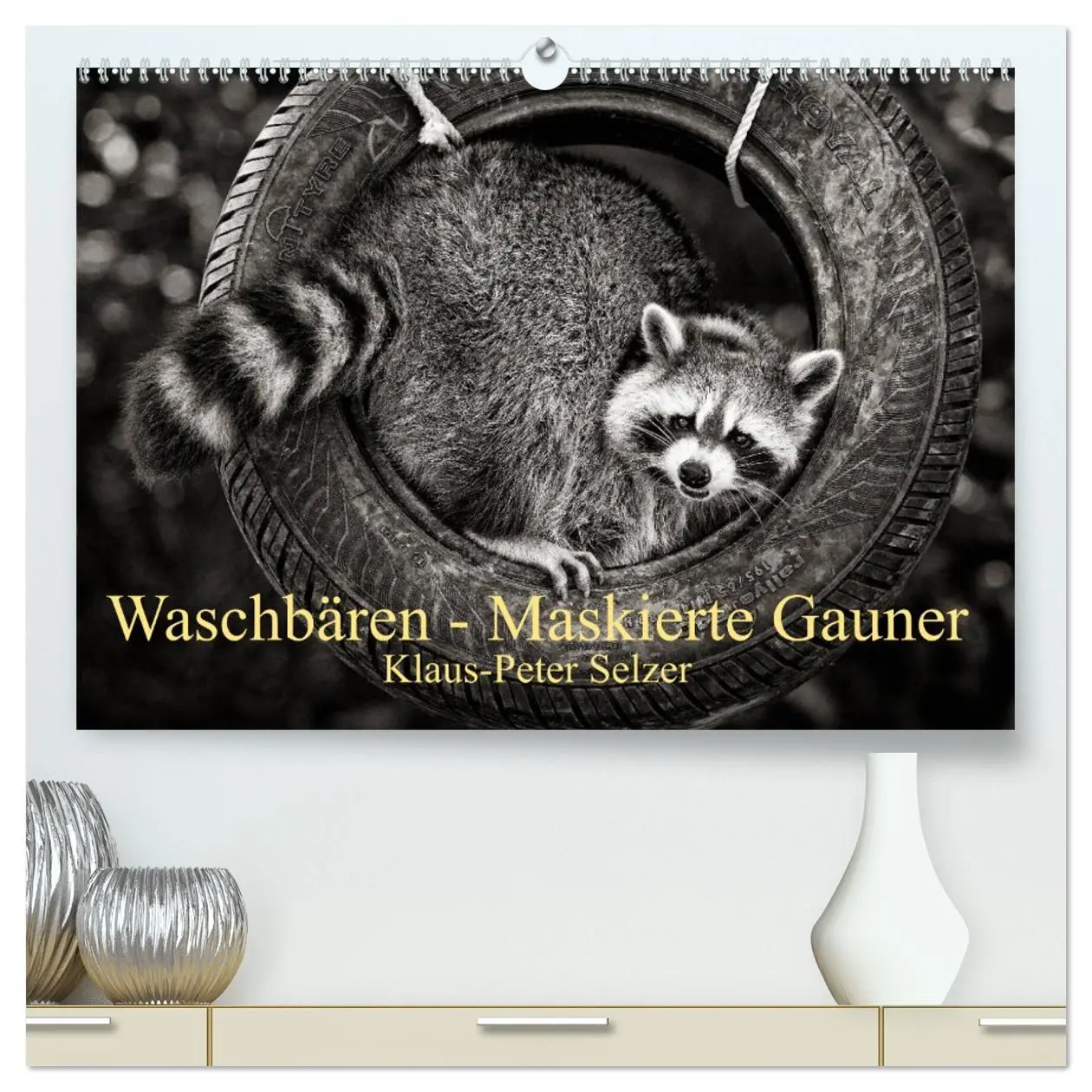Cover: 9783516041729 | Waschbären - Maskierte Gauner (hochwertiger Premium Wandkalender...