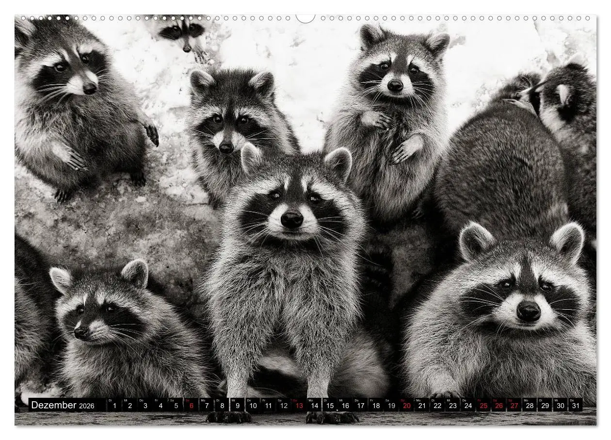 Bild: 9783516041729 | Waschbären - Maskierte Gauner (hochwertiger Premium Wandkalender...