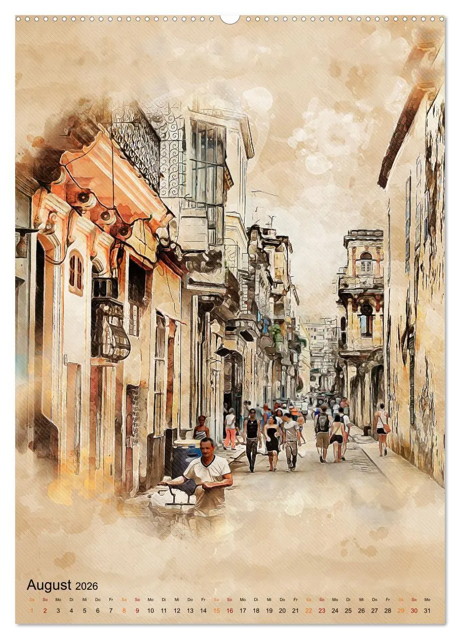 Bild: 9783516351729 | Cuba Retro Kalender (hochwertiger Premium Wandkalender 2026 DIN A2...