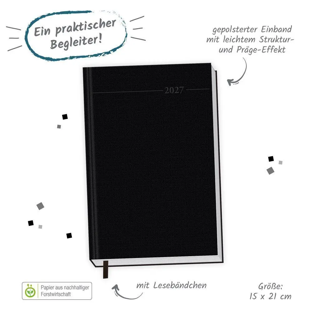 Bild: 4251901511829 | TRÖTSCH - Buchkalender A5 2027 | Tagesplaner | KG | Kalender | 336 S.
