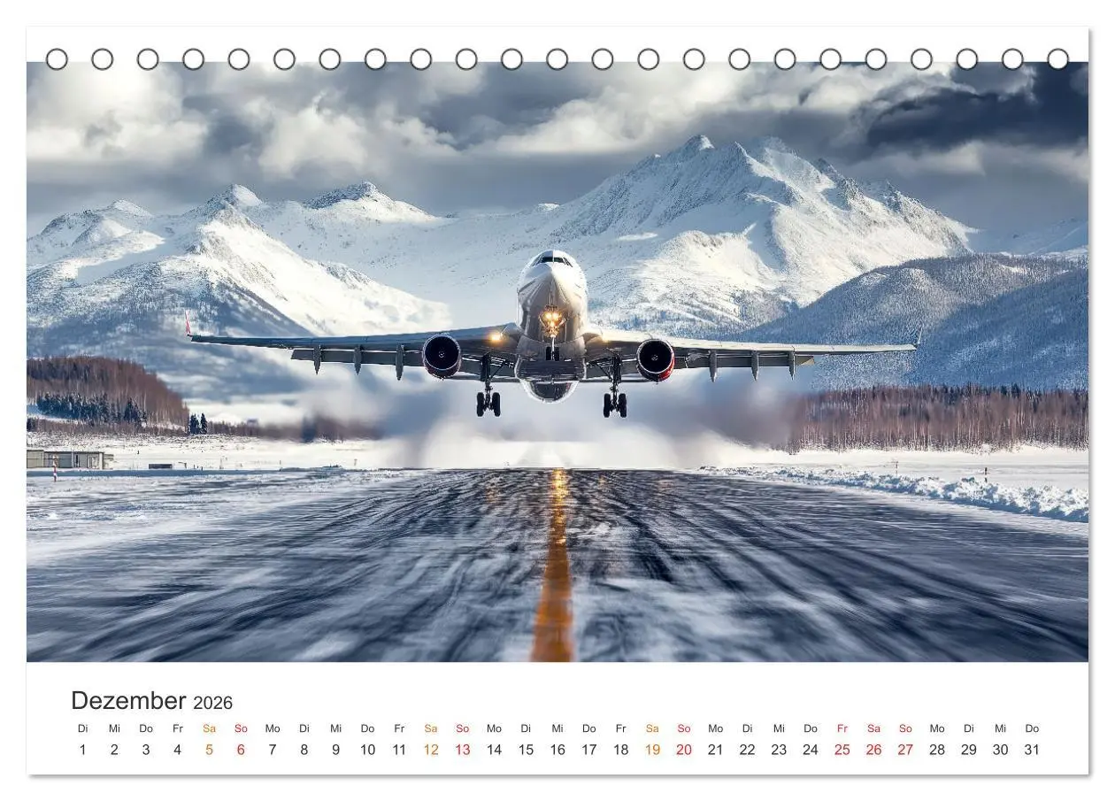 Bild: 9783457251829 | Flugzeuge - Stahlriesen am Himmel (Tischkalender 2026 DIN A5 quer),...